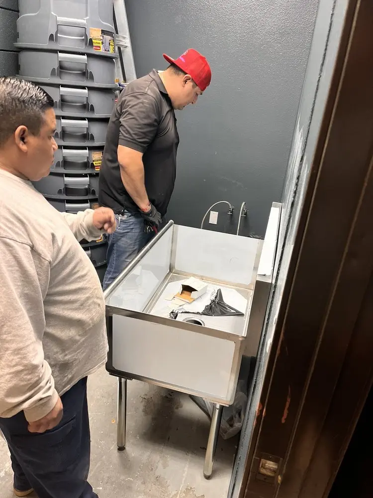 Commercial plumbing and sink installation in Lincoln City